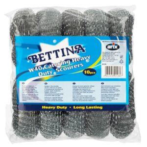 B126 Bettina 10pc Catering W40 Metal Scourers