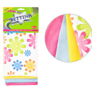 B2034 Bettina 4pc Microfibre Cloths