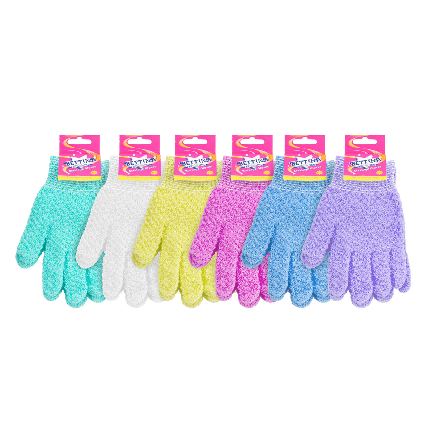 Bettina Exfoliating Massage Gloves (B302)
