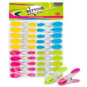 B434 Bettina 20pc Soft Grip Pegs