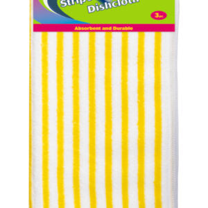 B470 Bettina 3pc Striped Microfibre Dishcloth