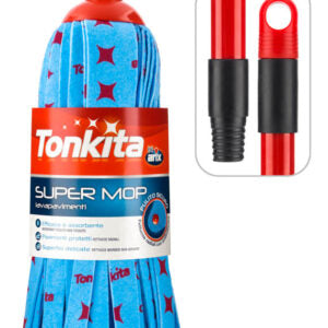 TK023M12 Tonkita Super Mop – with Handle Nonwoven Microfibre Cloth