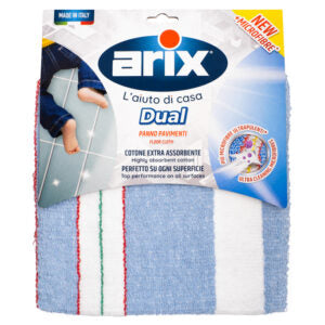 A6122 ARIX 1pc Dual Floor Cloth Microfibre/Cotton