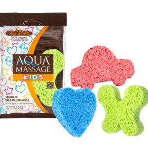 AQ946 Aqua Massage Kids Cellulose Sponge Assorted Colours