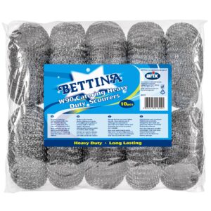 B139 Bettina 10pc W90 Metal Scourers