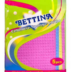 B177 Bettina 5pc Cellulose Sponge Cloths