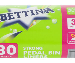 B193 BETTINA 30pc Strong Pedal Bin Liner Lemon Fragrance 35L