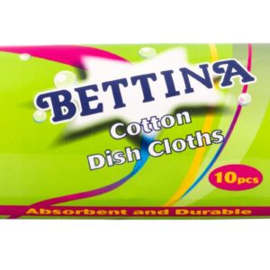 B201 Bettina 10pc Dishcloths 100% Cotton