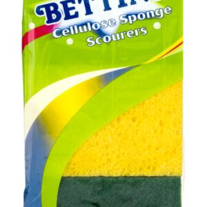 B223 Bettina 3pc Cellulose Sponge Scourers