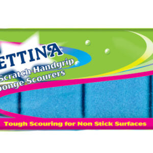 B328WE Bettina 8pc Shaped Sponge Scourer Blue/White