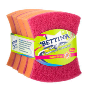 B357AB Bettina Anti Bac Treated Sponge Scourers