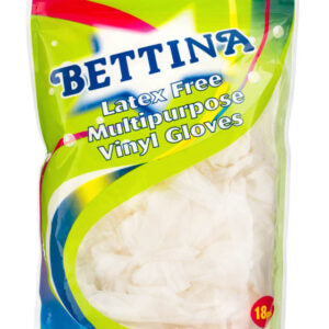 B358 Bettina 18pc Vinyl Latex Free Gloves