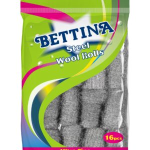 B372 Bettina 16pc Steel Wool Rolls