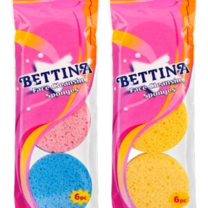 B416 Bettina 6pc Face Cleansing Sponges