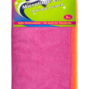 B463 Bettina 3pc Anti Bac Treated Microfibre Cloth