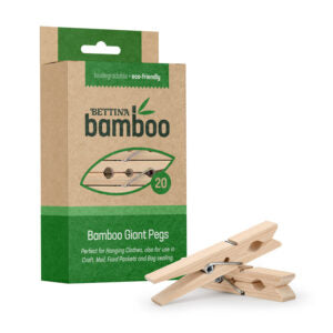 B467 BETTINA 20pc Bamboo Giant Pegs