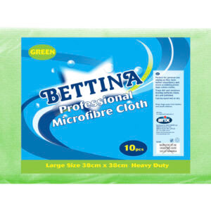 B488 Bettina 10pc Professional Microfibre Cloth – Green
