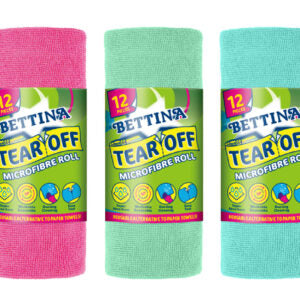 B513 BETTINA 12pc  Microfibre tear-Off Cloth Roll (24)