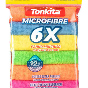 TK28613 Tonkita 6pc Microfibre Cloths (10)